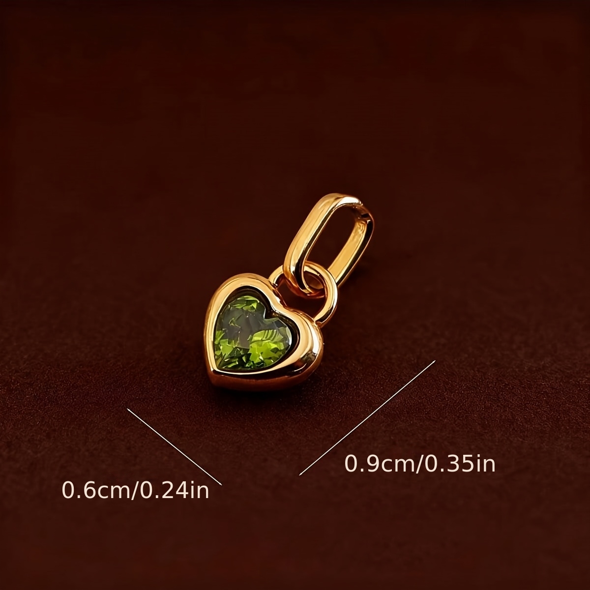 TEMU 1 pièce en acier inoxydable 304, 12 pierres de de cœur, accessoires DIY à assembler , pendentif pour sac, collier, boucles d'oreilles, bracelet,