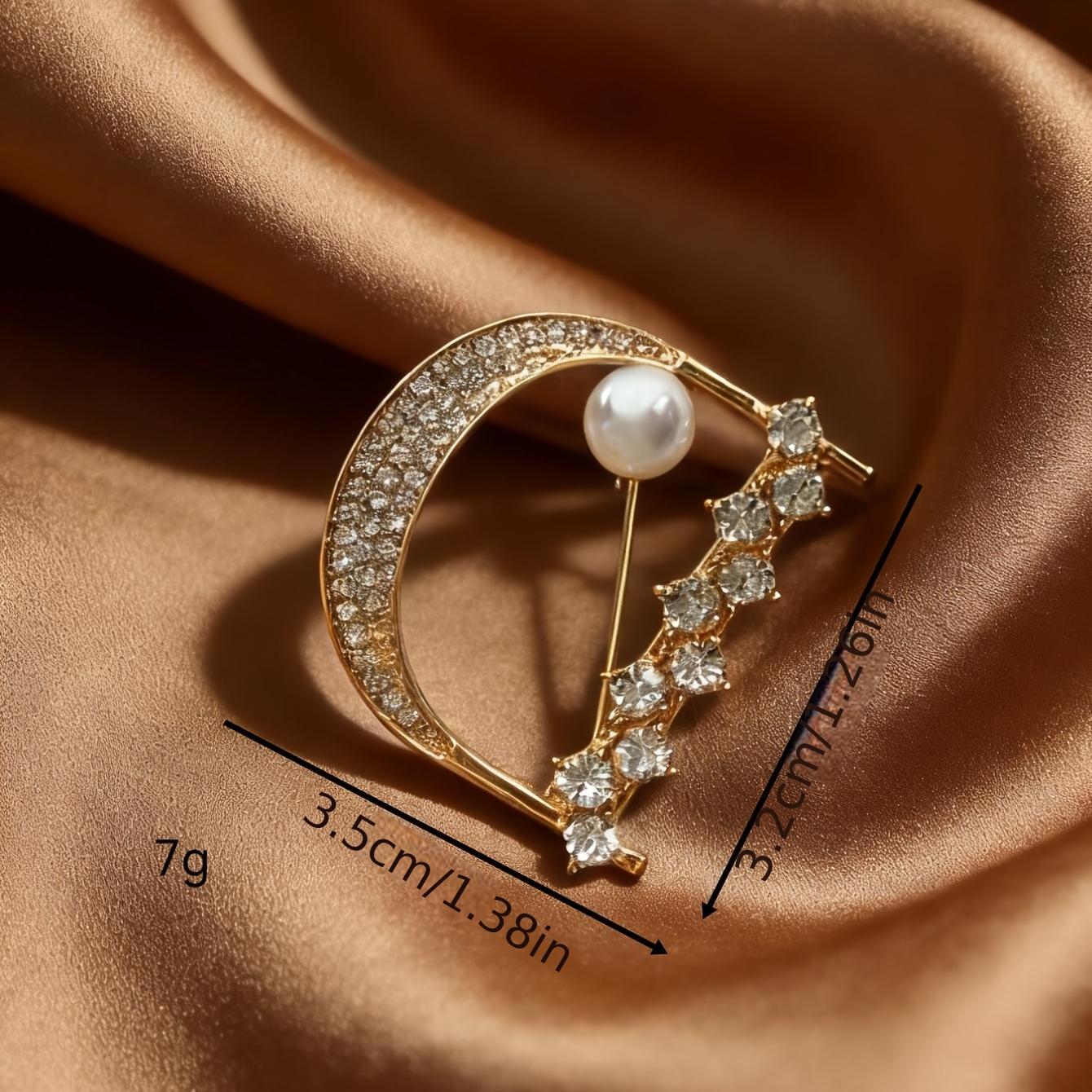 Retro Golden Letter 'D' Brooch, Elegant Coat Pin