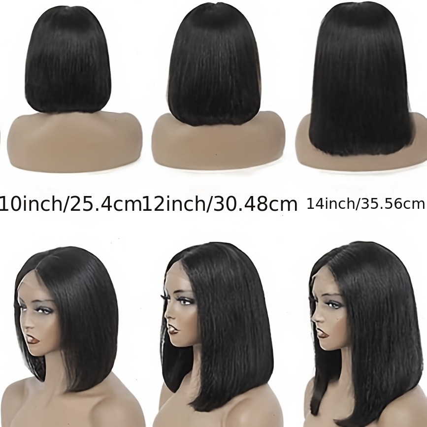 Straight Bob Wigs for Women Made from Human Hair, Featuring a 13X4 Lace Front And Pre-Plucked Design