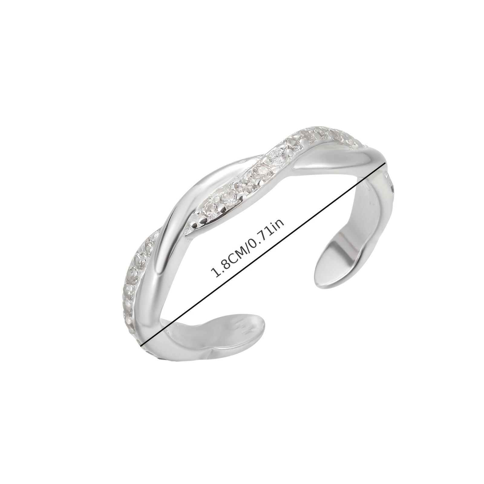Elegant Adjustable Twisted Toe Ring — Unisex Summer Accessory