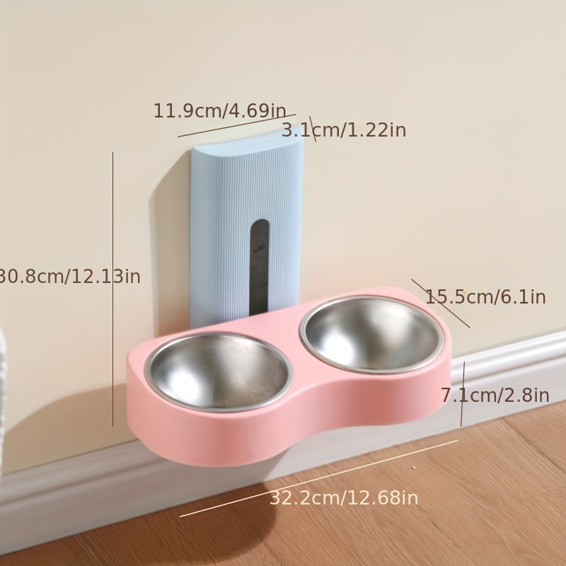 Personalized Stainless Steel Hanging Cat Food Basin