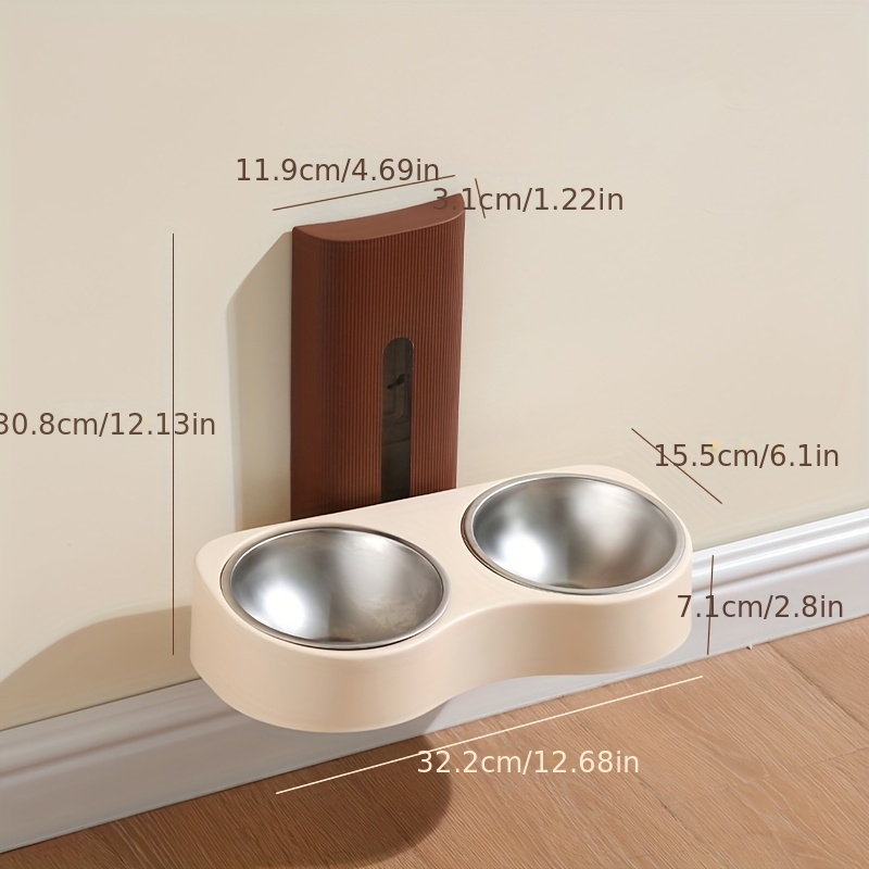 Personalized Stainless Steel Hanging Cat Food Basin