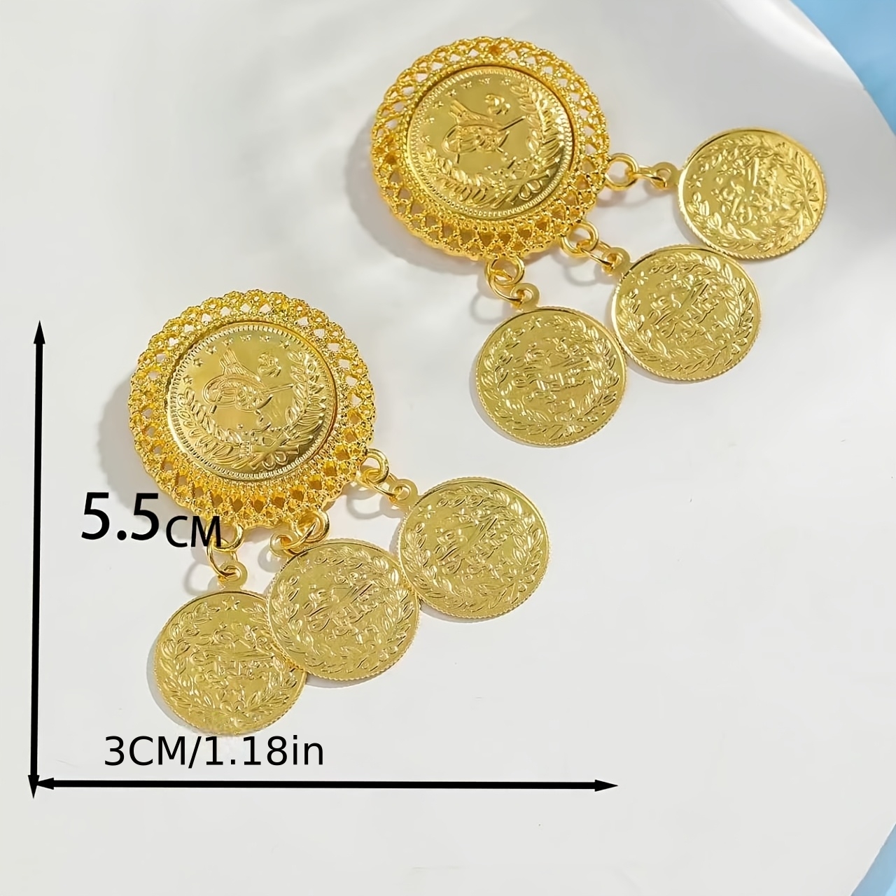 Women's Gold-Plated Kurdish-Turkish Style Brooches