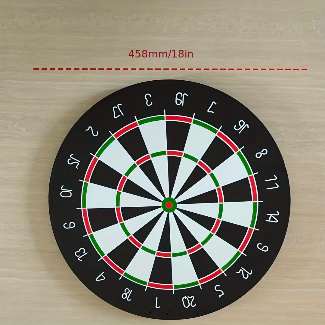 Large 18-Inch Oversize Hanging Dart Board with Thick 25mm Bladder - Heavy-Duty Dart Game Board Suitable for, Camping, Parties, Tournaments - / Color Options, Multi-Holiday Use with 2 Color-Coded Hanging Ropes (No Electronics)