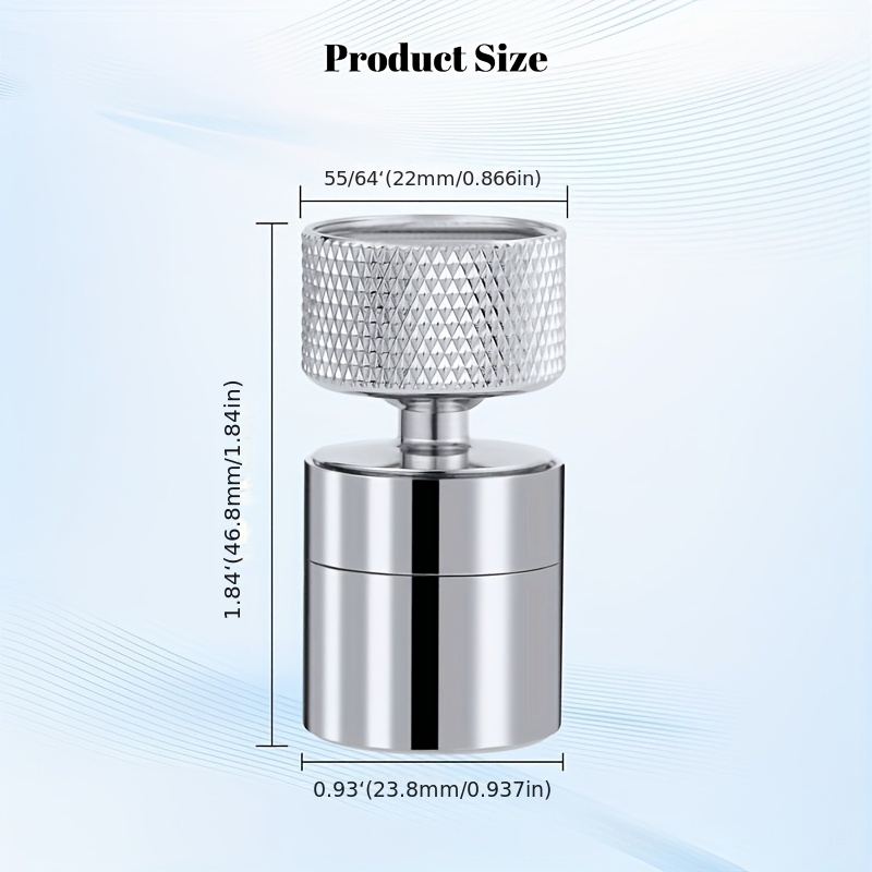 Image of 1pc 360° Faucet With A Rotating Handle. The Faucet Extender Features 2 Water Flow (spray And Foam), And Used For Cleaning Of Tableware - With Patterns, Suitable For Use As A Faucet In Kitchens And .