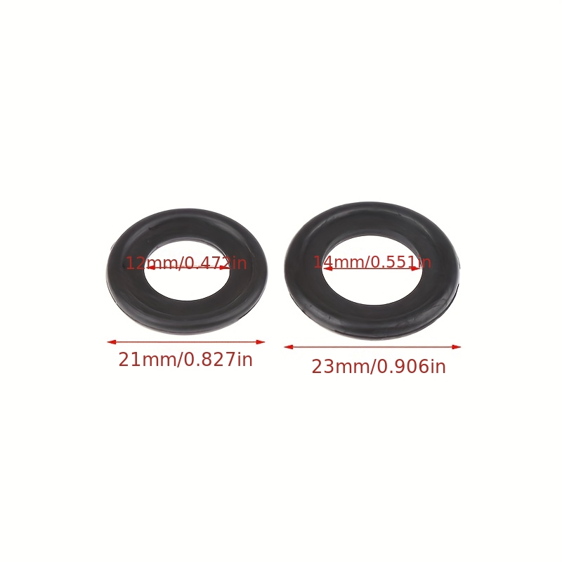 TEMU 30pcs M12 And M14 Car Oil Drain Plug Gasket Set, Rubber Dipstick Seal Ring Replacement Additions, Drain Plug Gasket, Oil Drain Plug Gasket, Oil