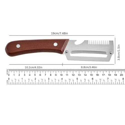 wooden handle onion and celery cutting tool multi functional kitchen tool for carving squid and shaping vegetables sharp peeling knife for scallions