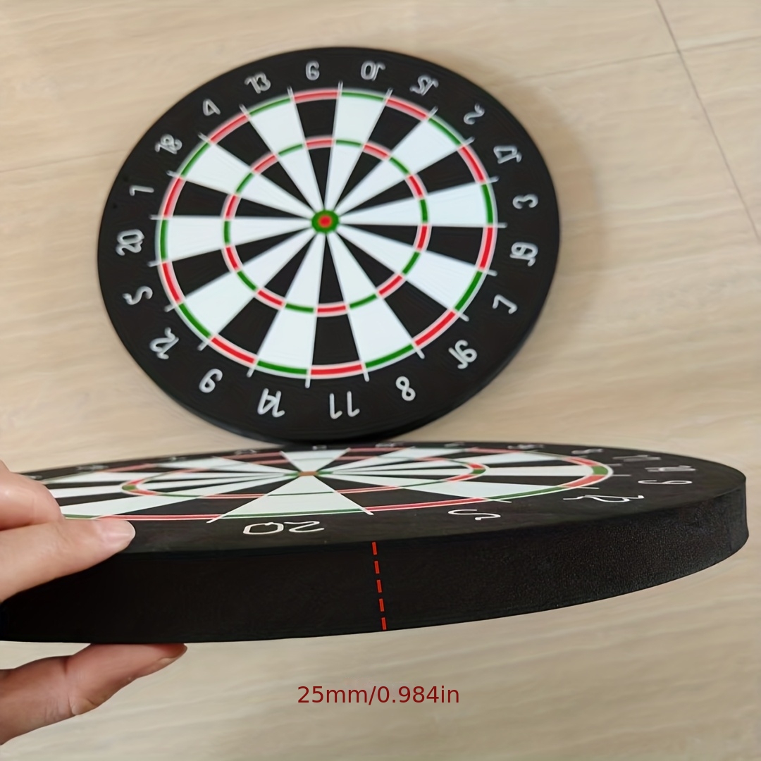 Large 18-Inch Oversize Hanging Dart Board with Thick 25mm Bladder - Heavy-Duty Dart Game Board Suitable for, Camping, Parties, Tournaments - / Color Options, Multi-Holiday Use with 2 Color-Coded Hanging Ropes (No Electronics)