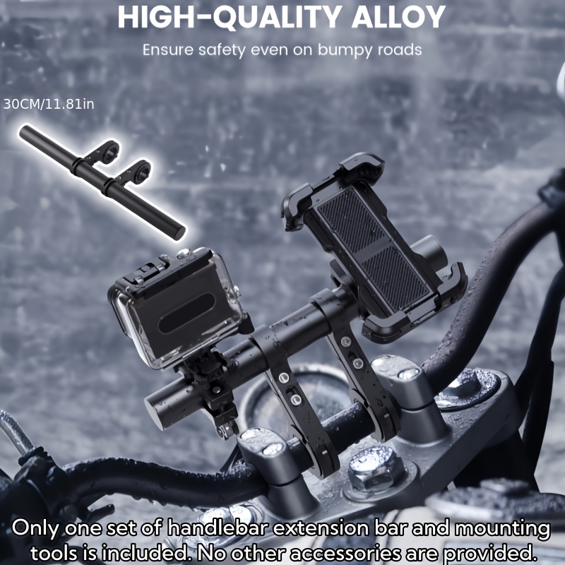 E-shop Fahrrad/Motorrad Lenker Gleichgewichtshebel/Lenkerverlängerung (3 Längen 10Cm/20Cm/30Cm) mit Montagebasis, Motorradzubehör, Fahrradzubehör,