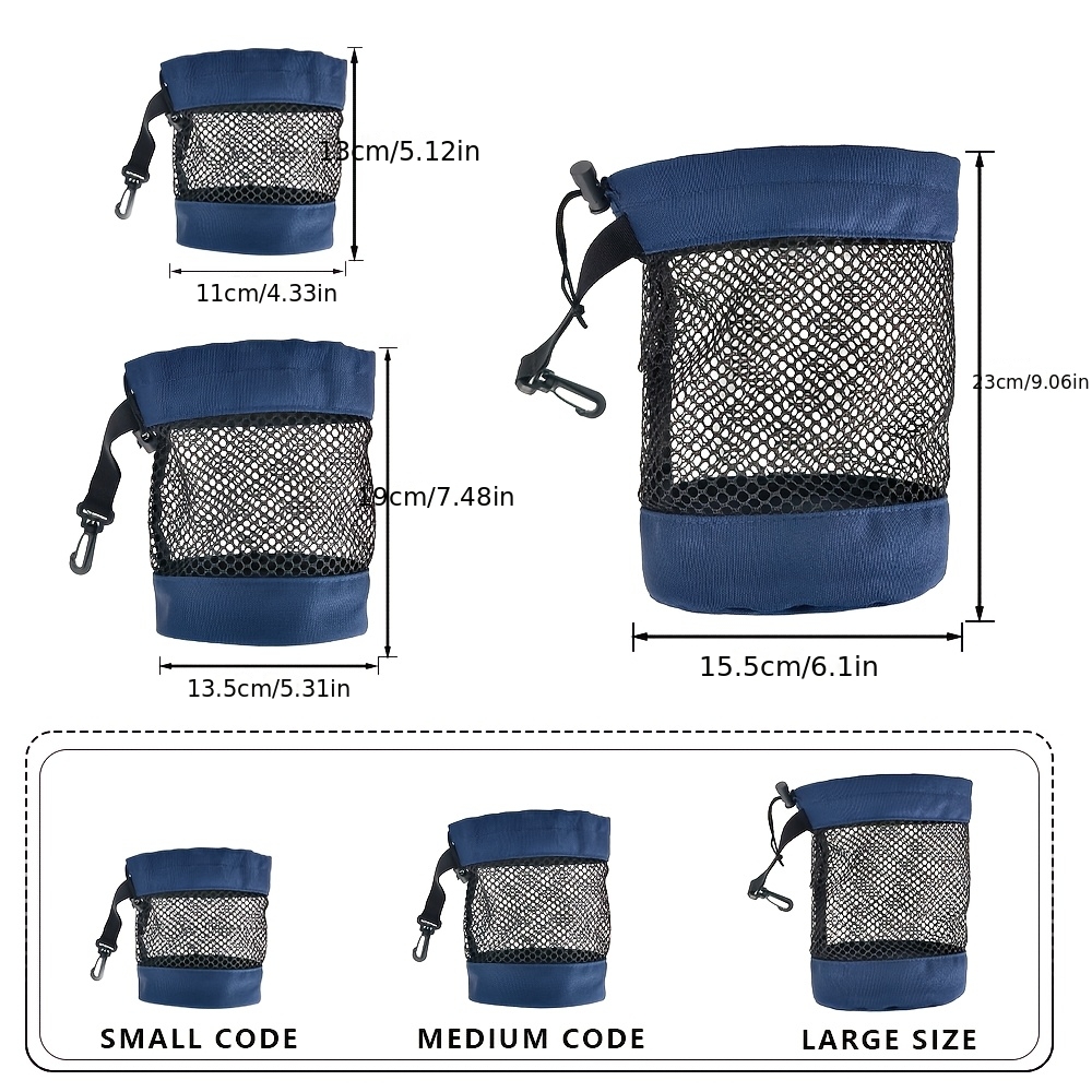 Drawstring Mouth Golf Ball Storage Net Bag