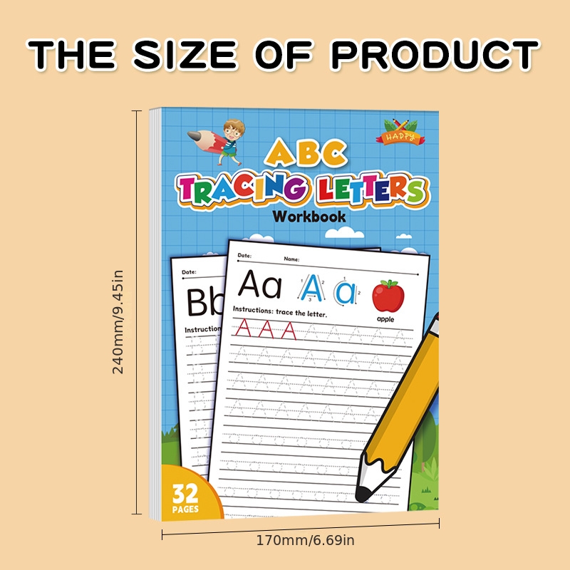 Alphabet Practice Workbook A-z - A Pattern-based Letter Writing Practice Book, Suitable For Toddlers And Preschoolers To Learn Writing