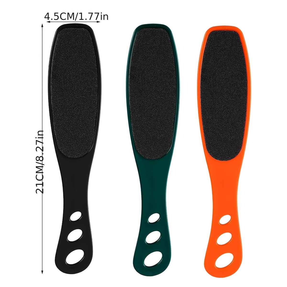 TEMU 3pcs Professional Double-sided Foot Care Set, For Exfoliating And Dead Skin, Foot Exfoliator, Double-sided Foot File, Heel Scraper, Dead Skin