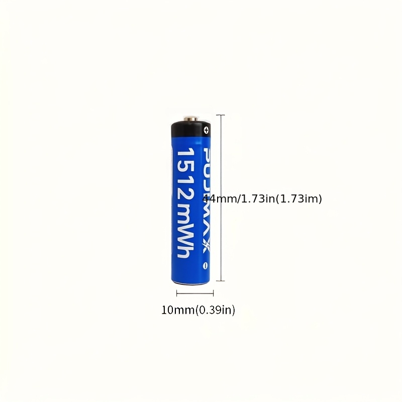 TEMU 12 Pack Aaa 1.5v Rechargeable Battery With Charging Box, , Rechargeable Aaa Lithium Battery And Type-c Charging Box