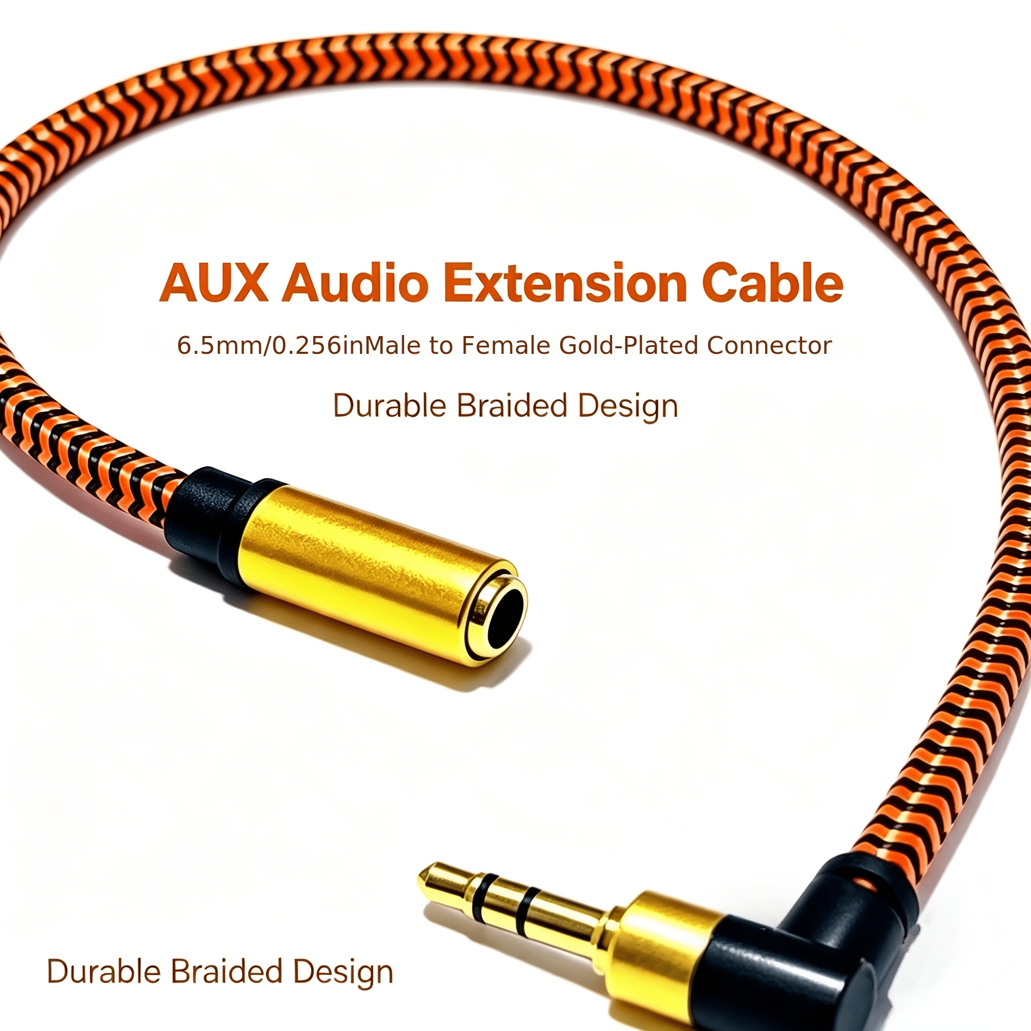 3.5mm Male to Female Audio Cable for Mobile Phones & Speakers