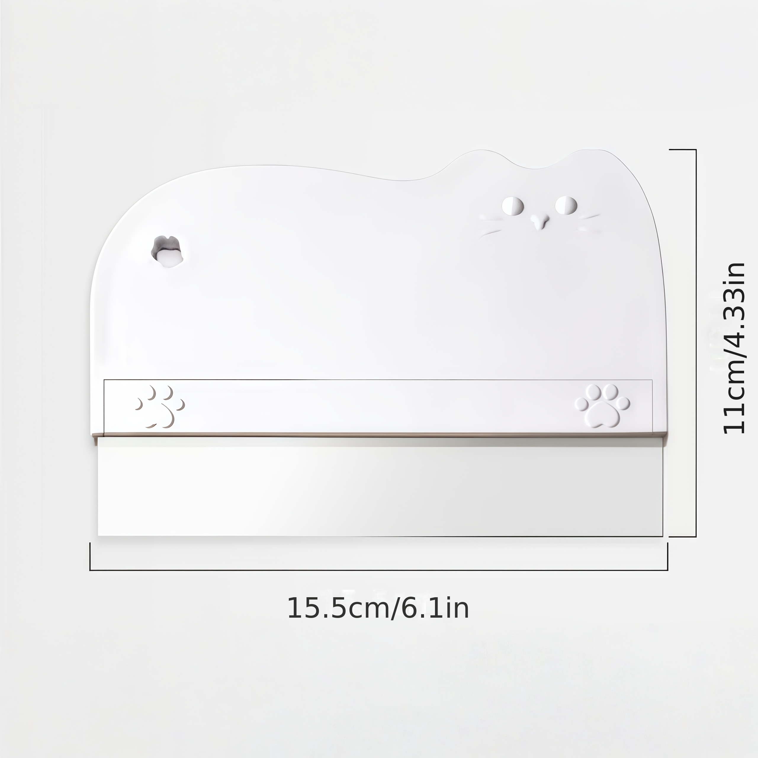 TEMU 2-pack Clear Flexible Acrylic Cake Smoothing Scrapers, Food-grade Transparent Pe Plastic Icing Polishing Tools. Ideal For Smoothing Cake Tops,