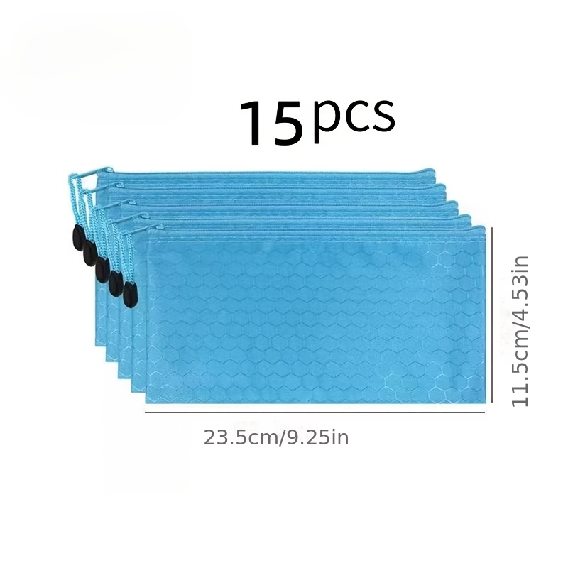 TEMU Customize 15 Solid Color Pencil Cases With Custom Logo, Patterns, And Text. Suitable For Makeup, , Beautiful And Durable, Oxford Cloth Material,