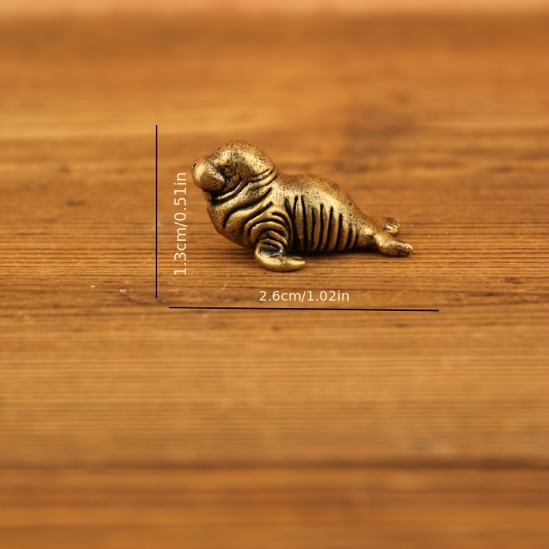 TEMU 1pc Delicate Animal Figurine Seal For Halloween Thanksgiving Christmas Decorations Collectible Figurines