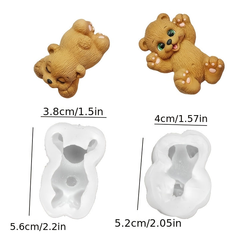 E-shop 2er-Set Harz-Silikonform - Kerzen-Gipsform, Atmosphärendekoration für Zuhause Schreibtisch für Feste, Hochzeiten, Einweihungen, Geburtstage,
