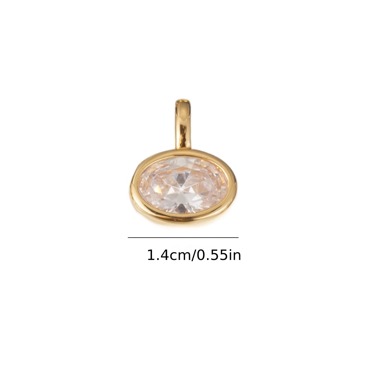 Jewelry Multi-Faceted Cutting Sparkly Pendant Necklace