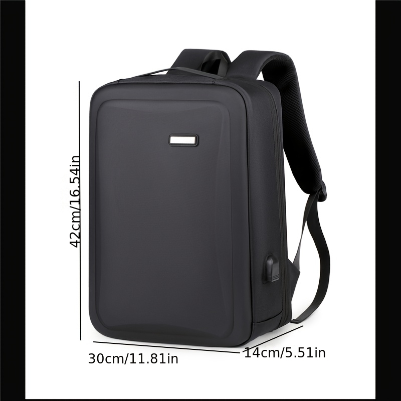 Sac à Dos pour Ordinateur Portable Robust avec Coque Dure Verrouillable en EVA, Compartiment pour Ordinateur Portable de 15 Pouces & Verrous Compatibles TSA - Sac d'Ordinateur d'Affaires Léger pour École, Voyage, Porte-Ordinateur de 39,62 cm, Sac à Dos Durable en Cabine