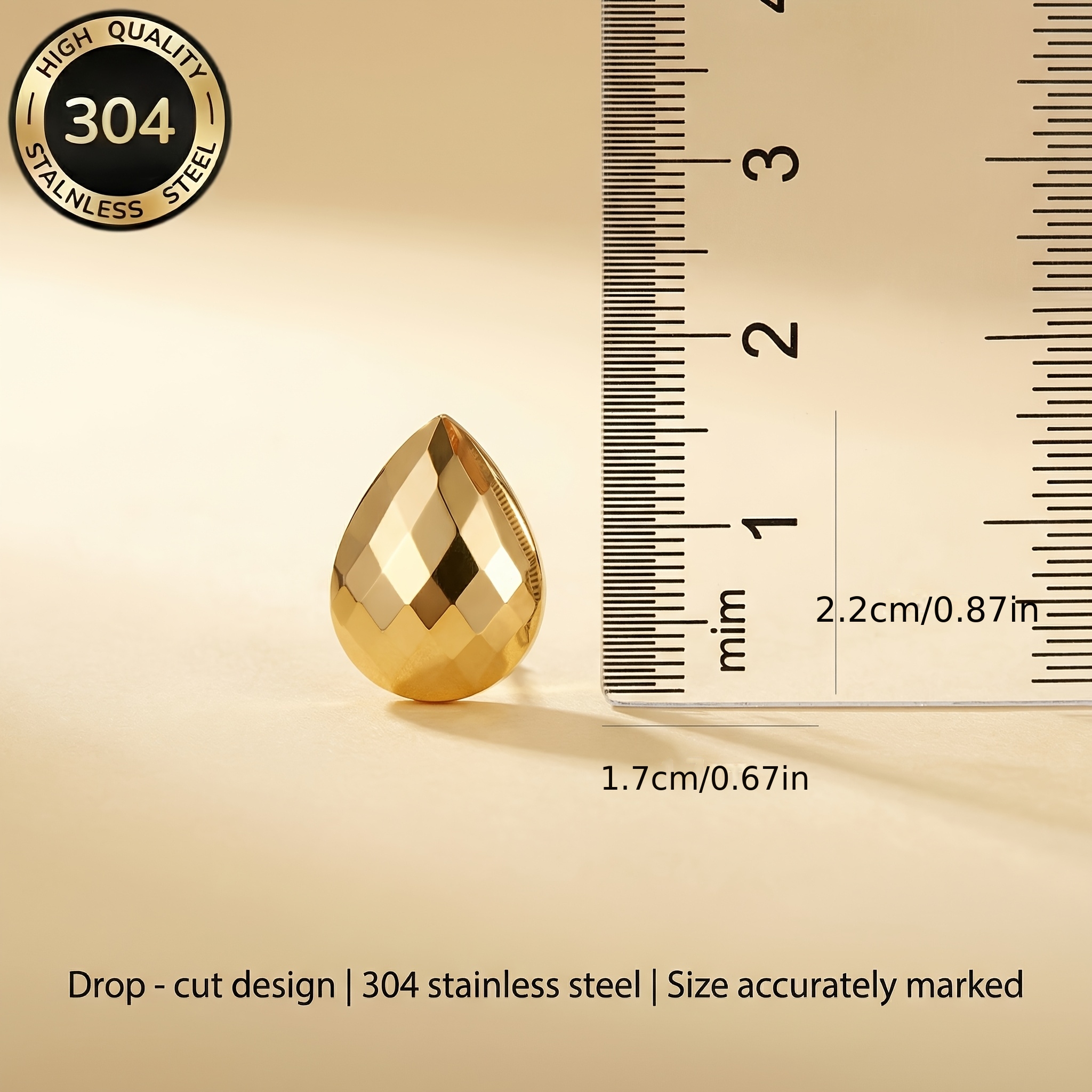 Women's Hypoallergenic Stainless Steel Earrings, Versatile Gift