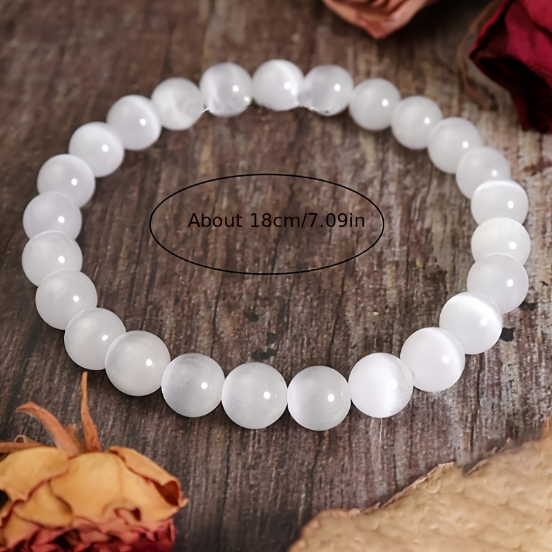 TEMU 1pc Bracelet en synthétique mate - Bijou d' pour femmes, cadeau d'été, symbolisant , , la paix et , "Nouveaux "