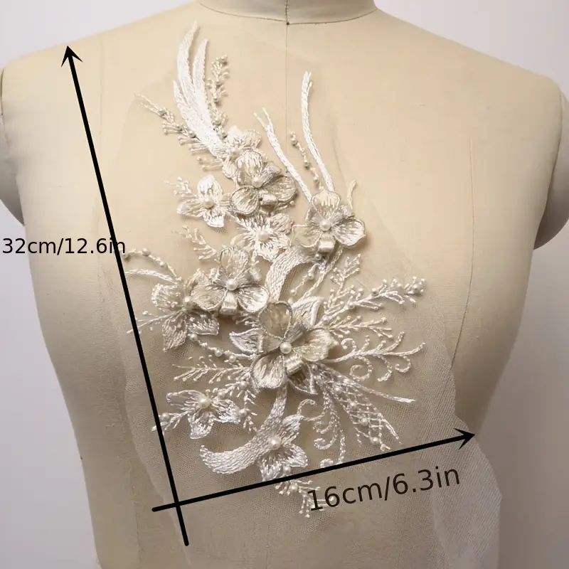 1pc beaded lace applique diy craft flower repair patch - Temu Mauritius 1pc beaded lace applique diy craft flower repair patch - Temu Mauritius