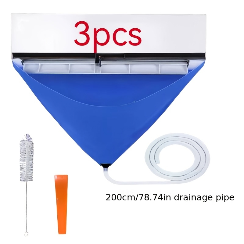 TEMU Set Of 3 Or 8pcs For Cleaning Summer Air Conditioners. Cover For Wall-mounted Units. Reusable Tools For Air Conditioning Maintenance