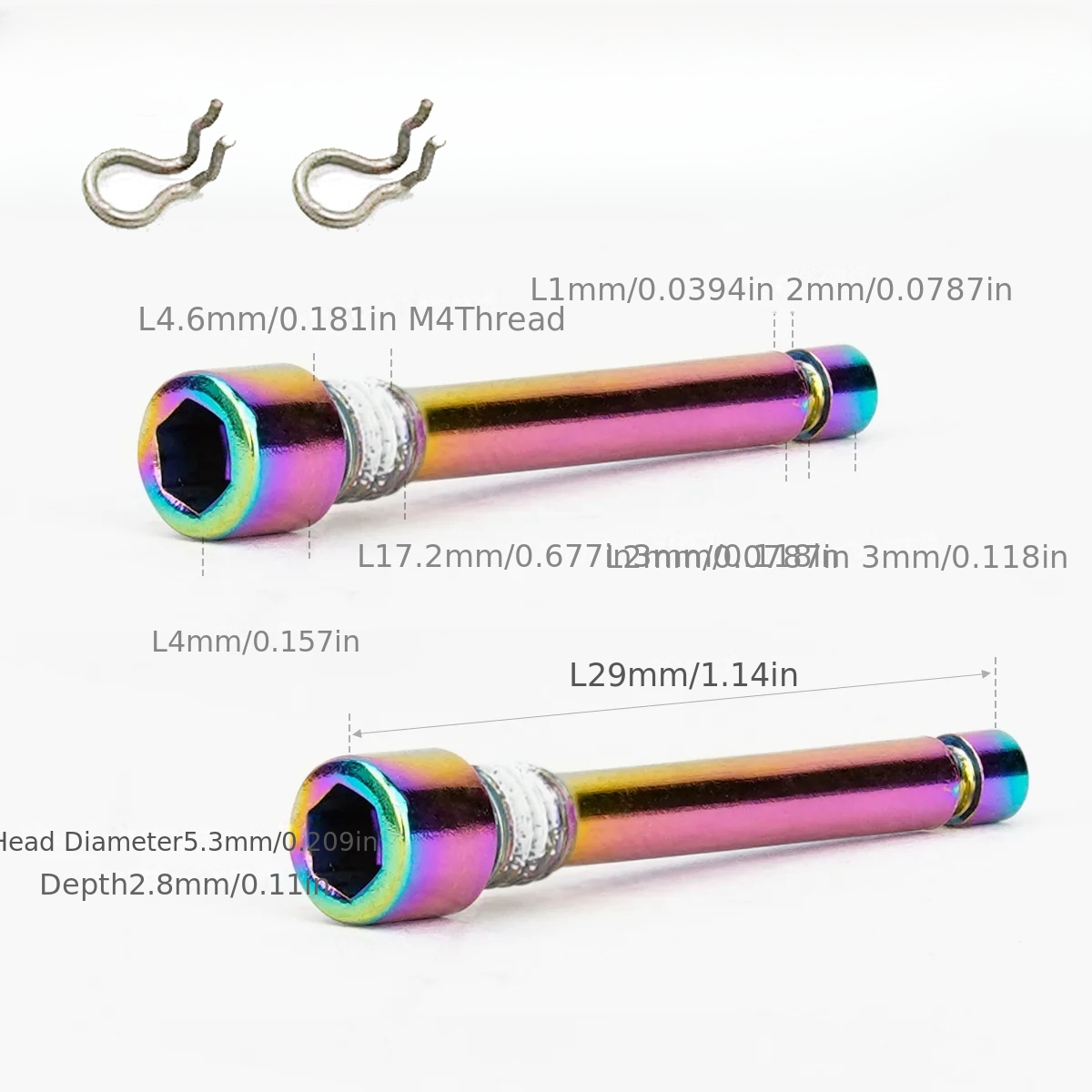 Bicycle Hydraulic Disc Brake Pad Bolt M4 Pin Insert Caliper Screw Replacement Cycling Bolts For Mtb Bicycle Xt Bike
