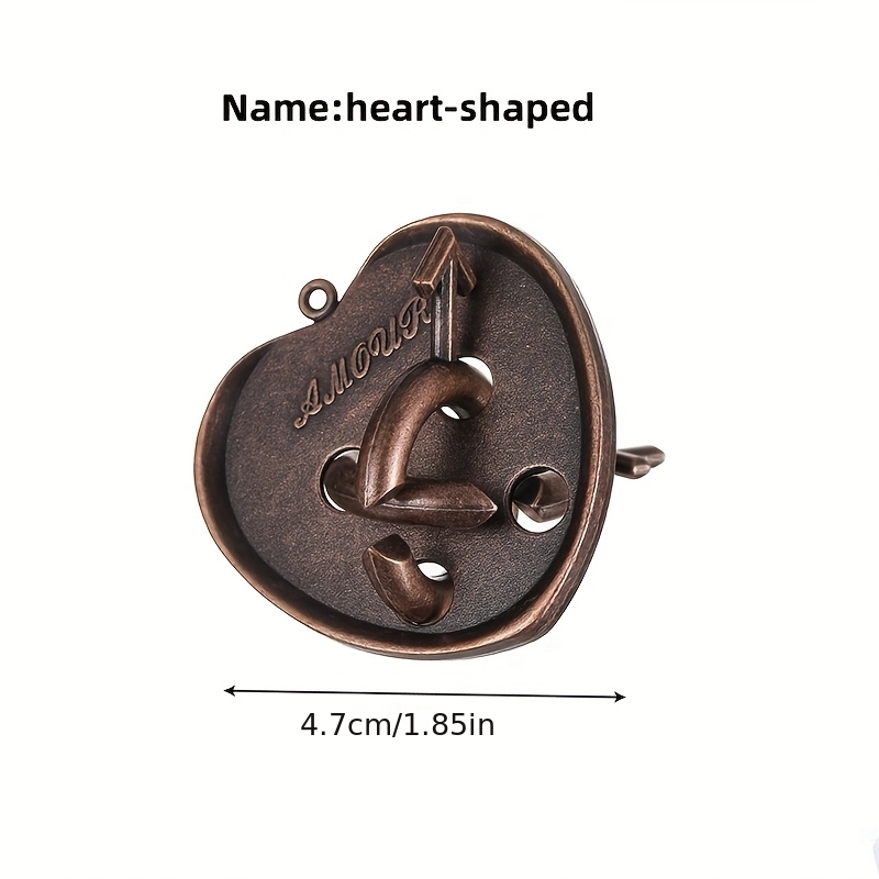 4pcs Increasing Difficulty Adult Metal Puzzle Locks