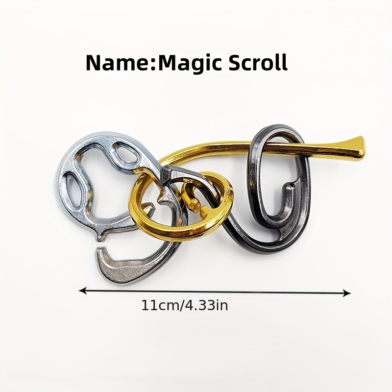 4pcs Increasing Difficulty Adult Metal Puzzle Locks
