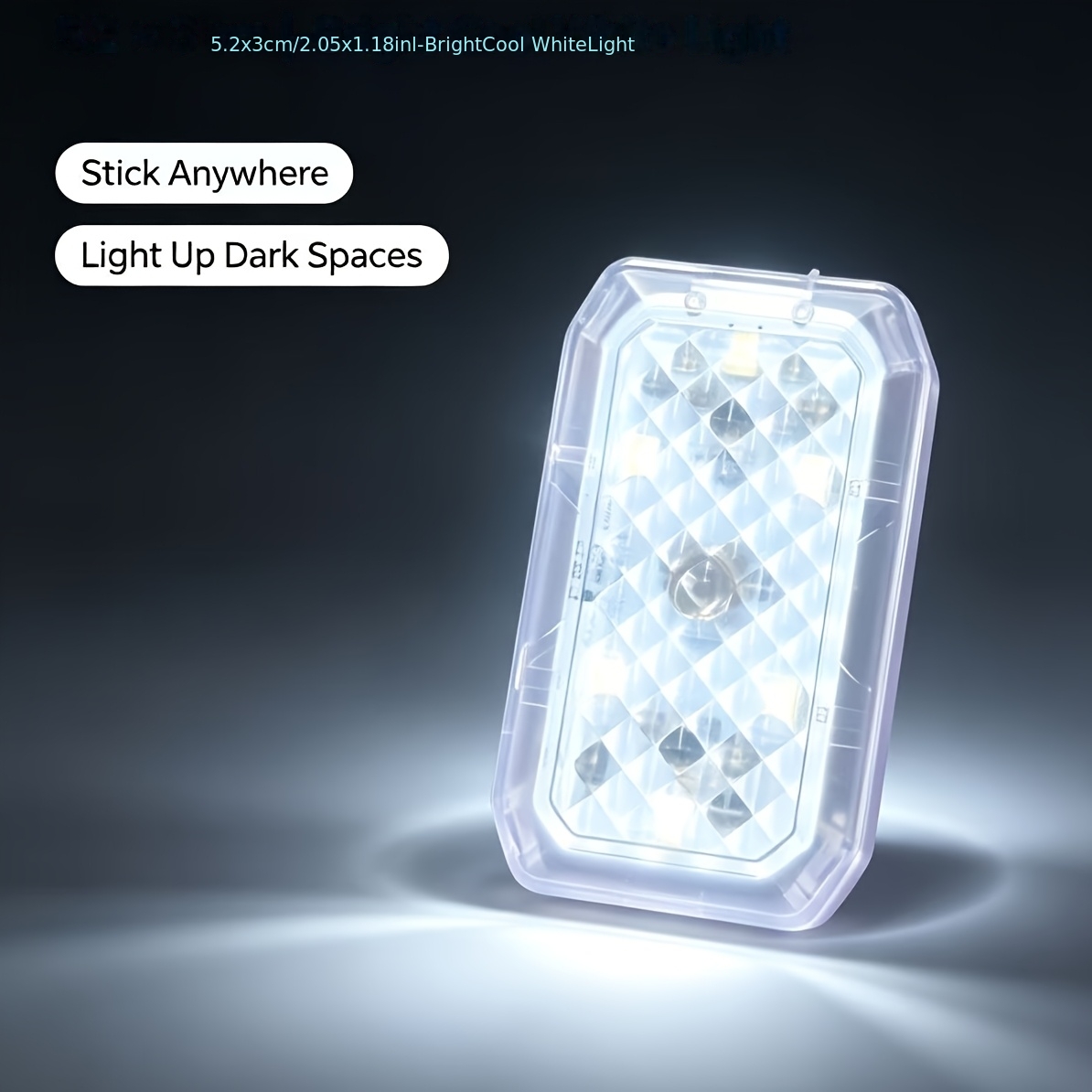 TEMU Portable Mini Led Light, Car Interiors And Home Lighting. Touch Lamp Adds A Unique Vibe To Your Vehicle And Home. No-drill Touch Night Light,