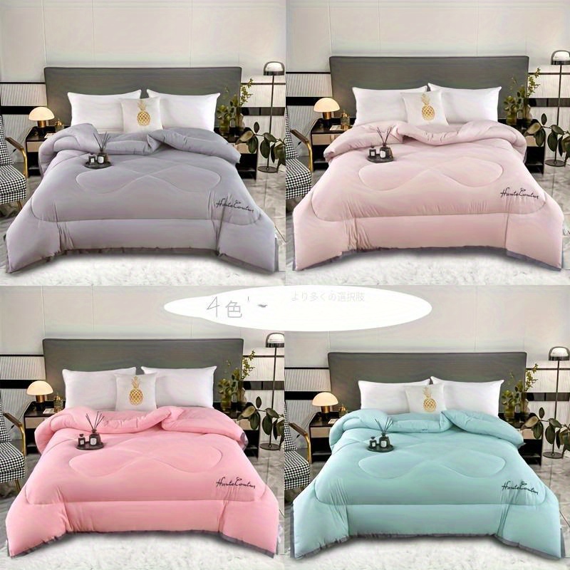 

Luxurious Soft & Fluffy Down Alternative Comforter - Solid Color, Bedding For And Use In Bedroom Or Living Room