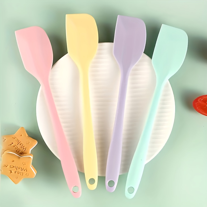 1pc Silicone Resin Spatula, Cream Scraper Convenient For Baking, Cooking,  Heat Resistant And Non-stick, Essential Kitchen Utensil, Baking Tool