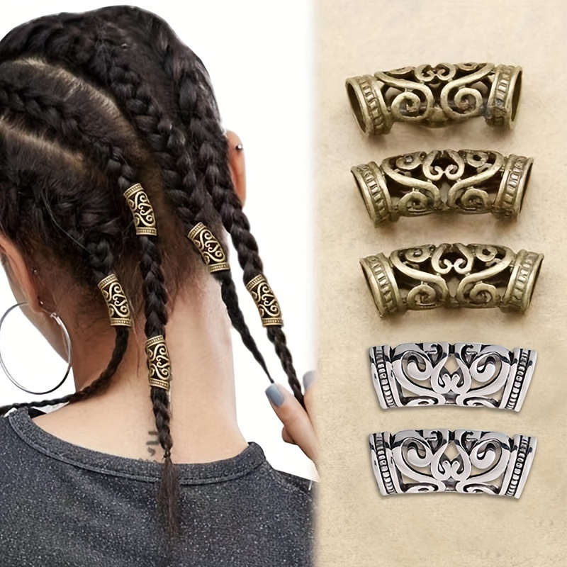 28pcs Joyería Dreadlocks Vikingos Perlas Pelo Anillos Pelo - Temu