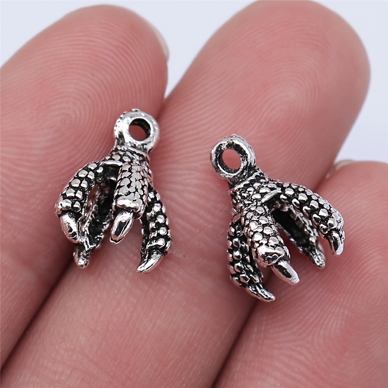 20pcs/pack 10 Colors 12x15mm Dragon Claw With Ball Charms Eagle's Claws  Pendant For DIY Necklace Bracelets Earrings Jewelry Making