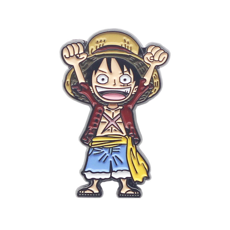 ONE PIECE LUFFY LUCKY CAT Enamel Pin, Cool Anime Pins, Pirate Pin