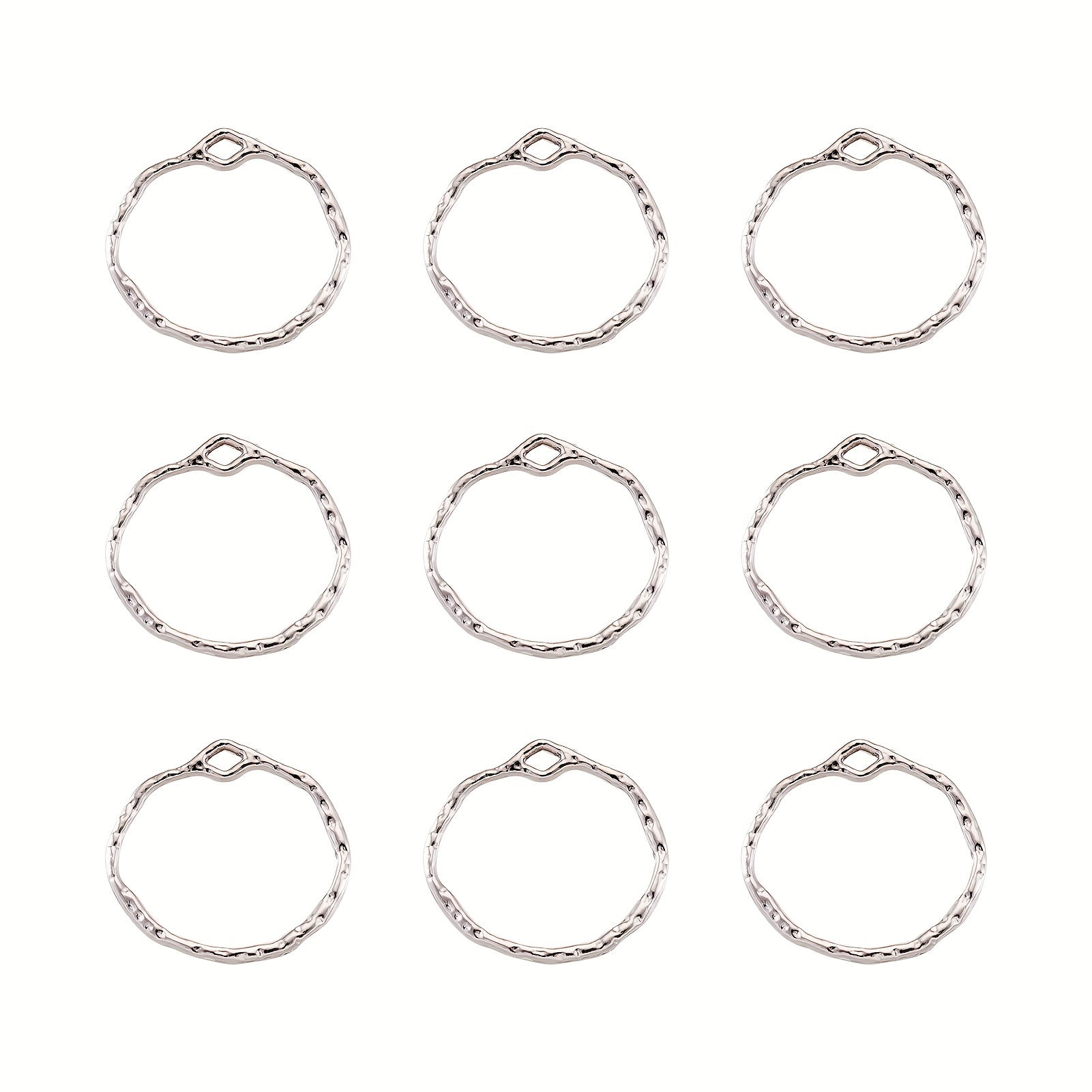 Zerodis 925 Sterling Silver Jewelry Making DIY Open Bezels Hollow Frame  Pendant Resin Craft Bezels Jewelry Making Supplies Accessory 