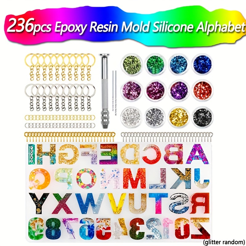 Alphabet Shaker Silicone Molds, Alphabets Mould, Letter Mold, Clear  Resin Mold, Silicone Flexible Mold, Resin Art Supplies