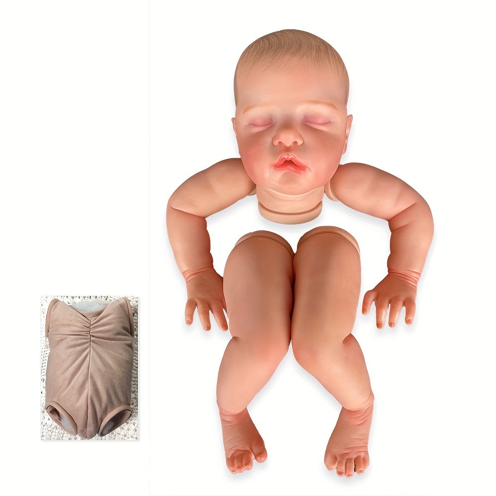 19 Inch Raven Kit Original Size Bebe Reborn Baby Doll Kit Vinyl Unpainted  Unfinished Blank Doll