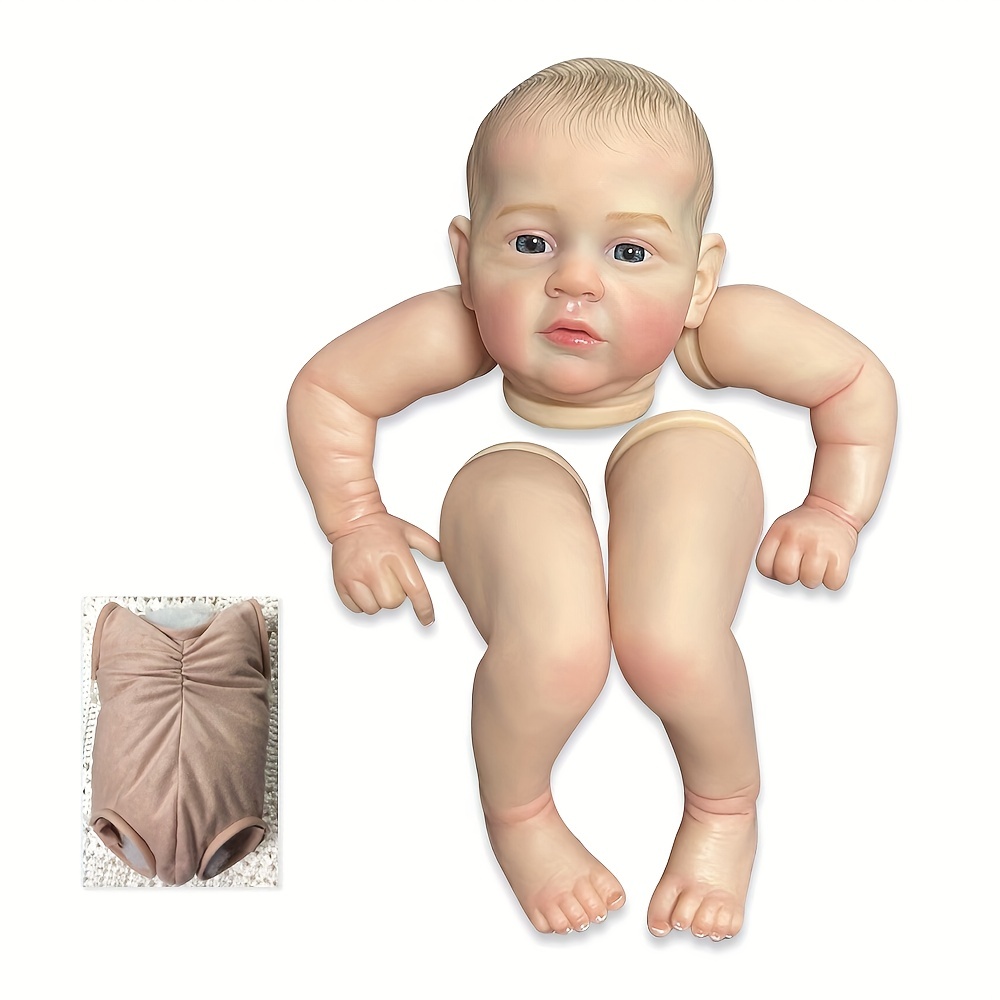 12.6inch Whole Body Soft Solid Silicone Bebe Reborn Girl With Genesis Oil  Painted Handmade Can Bath And Shower Lifelike Realistic Newborn Baby Girl Fo