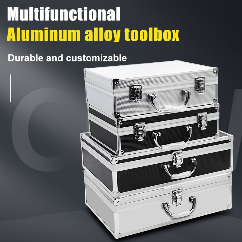 Novio - Caja de lanza, caja de herramientas aluminio 760x300x235mm apta  para candado