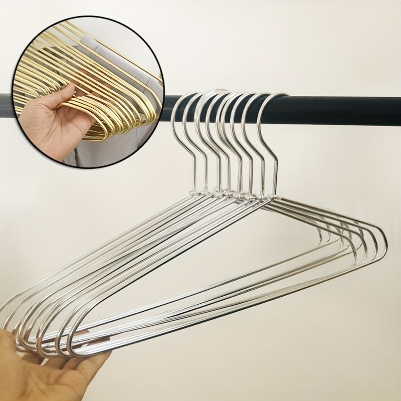 Wire Coat Hangers 16 Strong Heavy Duty Stainless Steel Metal Clothes  Hangers