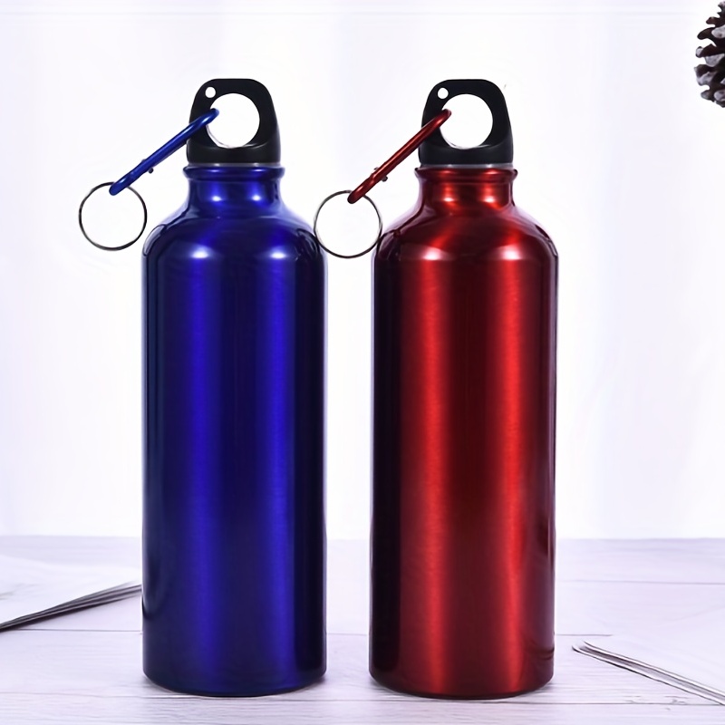 1pc Aluminum Water Bottle, Minimalist Plain Water Bottle For Outdoor