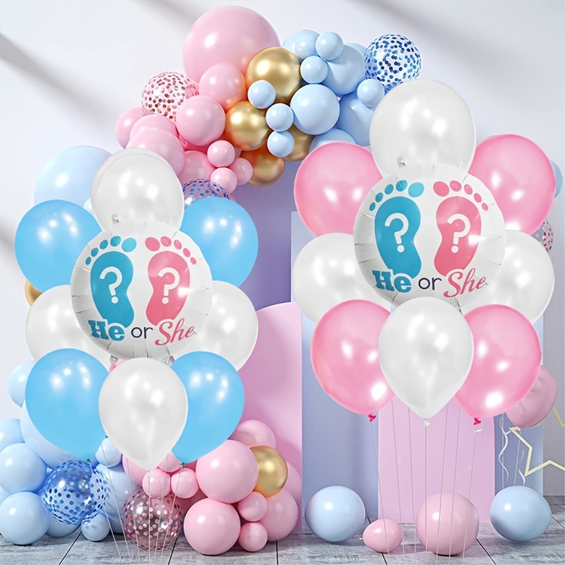 Conjoined Letter Balloon Decorations Gender Reveal - Temu