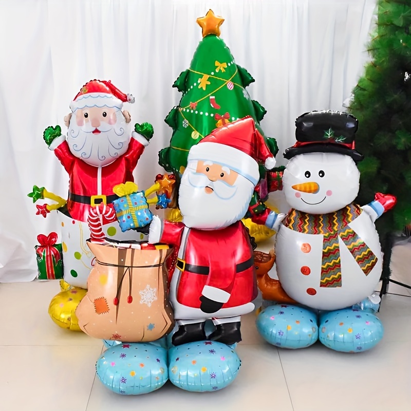 Inflatable Standing Christmas Aluminum Foil Balloon Snowman - Temu