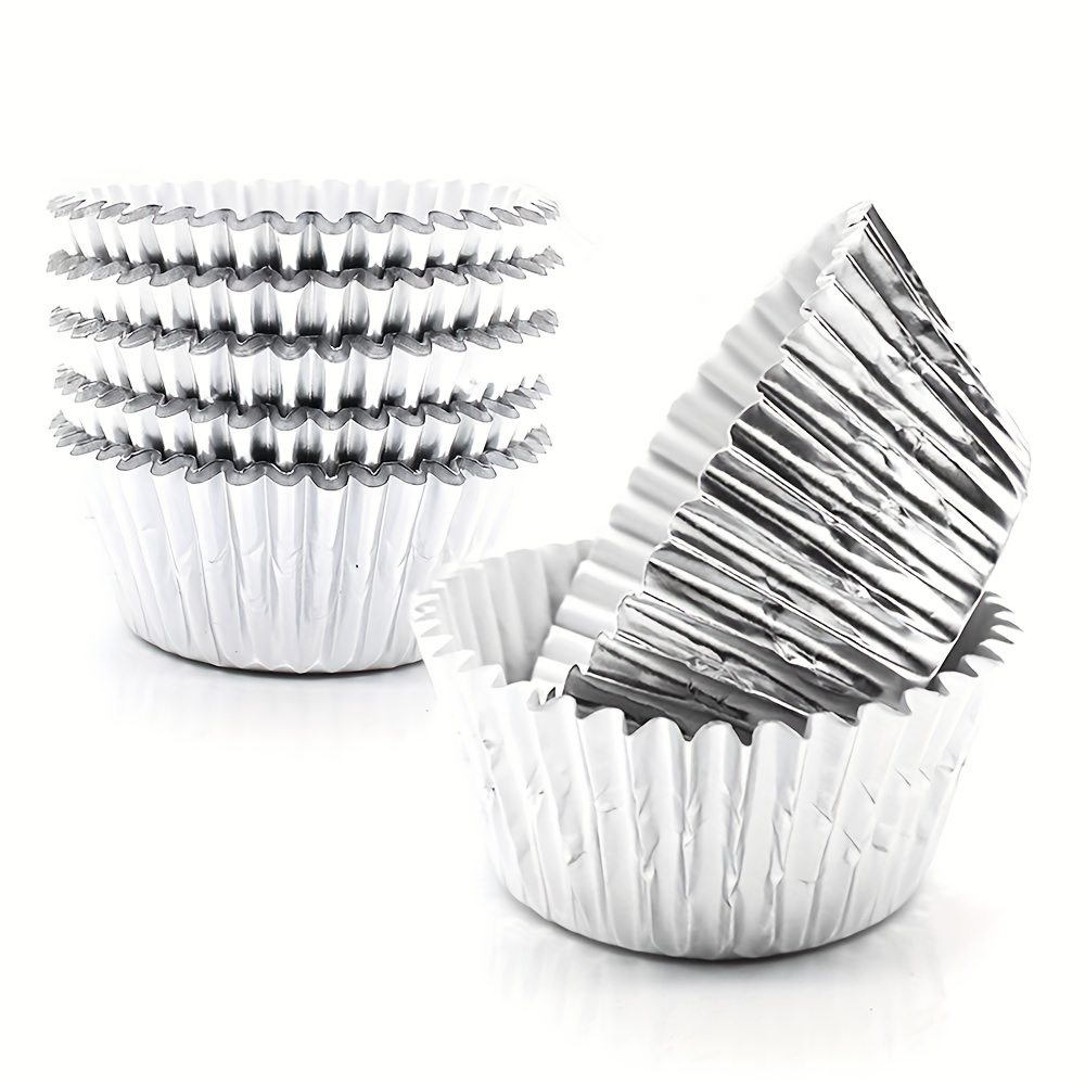 Disposable Muffin Cups, Grease Proof Waterproof Aluminum Foil Cupcake Cups,  Rose Golden Cupcake Liners, Egg Tart Molds, Muffin Molds, Baking Tools,  Kitchen Gadgets, Kitchen Accessories, Home Kitchen Items - Temu