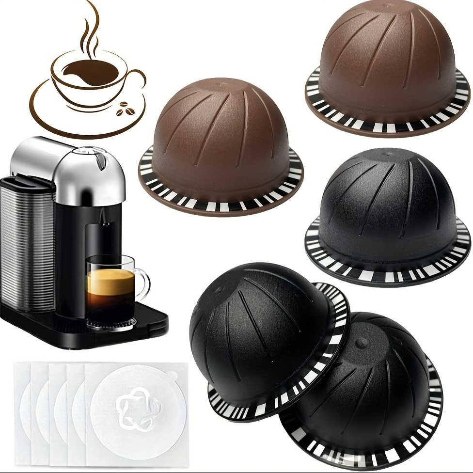 For Nespresso Vertuo Next Reusable Stainless Steel Capsule Vertuoline  Refillable Coffee Filter Compatible with Original Pod icaf
