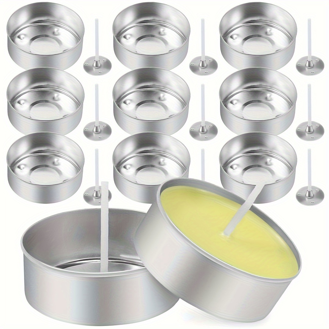 30 PCS Aluminum Metal Candle Cups Holders, Candlestick Holder Cup