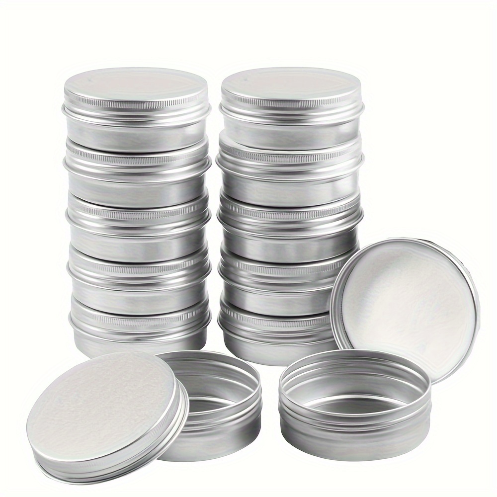 4 Ounce Aluminum Cans 120 mL Screw Lid Metal Storage Tins